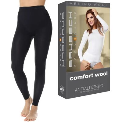 Damskie Getry Legginsy Wełniane Termoaktywne Brubeck Z Merino Wool -L Damskie Getry Legginsy Wełniane Termoaktywne Brubeck Z Merino Wool -L
