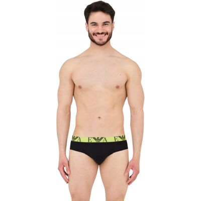 Giorgio Armani Emporio Armani Slipy 3-Pack Czarne, Zielone S Giorgio Armani Emporio Armani Slipy 3-Pack Czarne, Zielone S