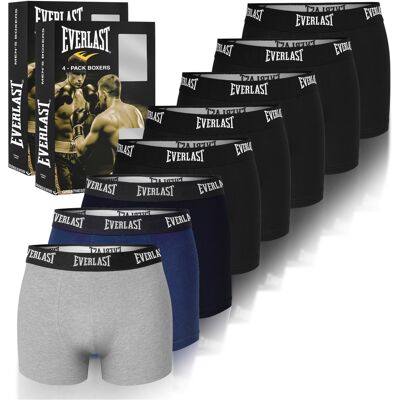 Everlast Bokserki Męskie 8 sztuk Majtki Bawełniane Logo Mix Kolorów XL Everlast Bokserki Męskie 8 sztuk Majtki Bawełniane Logo Mix Kolorów XL