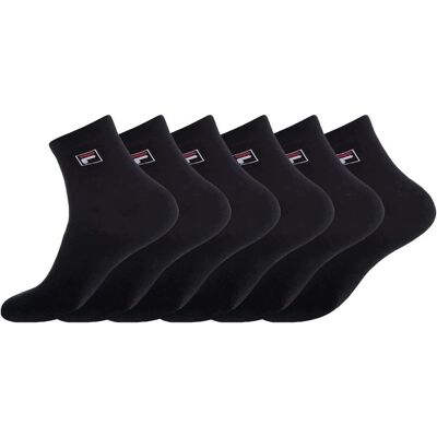 Fila Męskie Skarpety Sportowe 6 Par Czarne 43-46 Lowcut Fila Męskie Skarpety Sportowe 6 Par Czarne 43-46 Lowcut