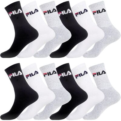 Fila skarpety męskie Sportswear zestaw 12 par 43/46 wielokolorowe Fila skarpety męskie Sportswear zestaw 12 par 43/46 wielokolorowe