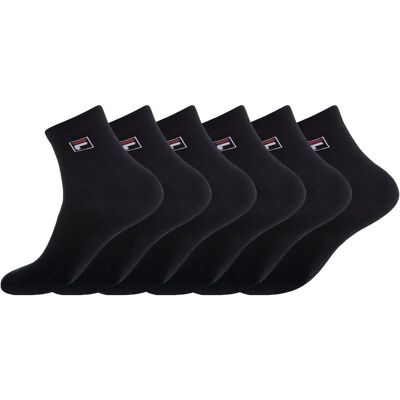 Fila skarpety sportowe męskie niskie 6 par czarne 39-42 Fila skarpety sportowe męskie niskie 6 par czarne 39-42