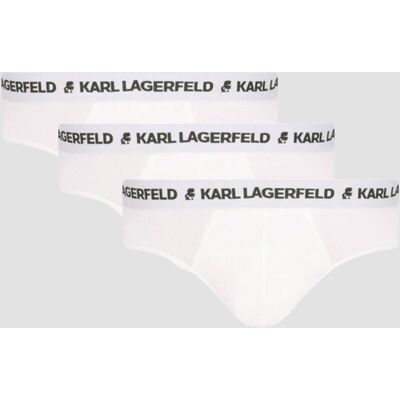 KARL LAGERFELD Białe slipy męskie 3PACK S KARL LAGERFELD Białe slipy męskie 3PACK S