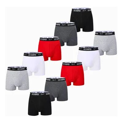 Lee Cooper Bokserki Męskie 10-Pak, Bawełniane, Czarny, Szary, Biały, Czerwony, Rozmiar Xxl Lee Cooper Bokserki Męskie 10-Pak, Bawełniane, Czarny, Szary, Biały, Czerwony, Rozmiar Xxl