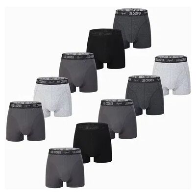 Lee Cooper Bokserki Męskie 10-Pak, Bawełniane, Multi-Szare, Krój Hipster, Rozmiar Xl Lee Cooper Bokserki Męskie 10-Pak, Bawełniane, Multi-Szare, Krój Hipster, Rozmiar Xl