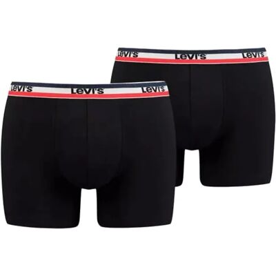 Levi'S Boxer 2 Pairs Briefs 37149-0204męskie Bokserki Czarne Levi'S Boxer 2 Pairs Briefs 37149-0204męskie Bokserki Czarne