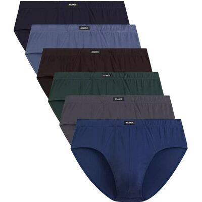 Męskie Klasyczne Slipy Z Bawełny Atlantic 6smp-001 Kolory 6-Pack Rozm. 3xl Męskie Klasyczne Slipy Z Bawełny Atlantic 6smp-001 Kolory 6-Pack Rozm. 3xl