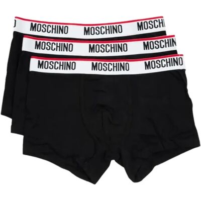 Moschino Czarny Męski Trzypak Bawełnianych Bokserek Xl Moschino Czarny Męski Trzypak Bawełnianych Bokserek Xl
