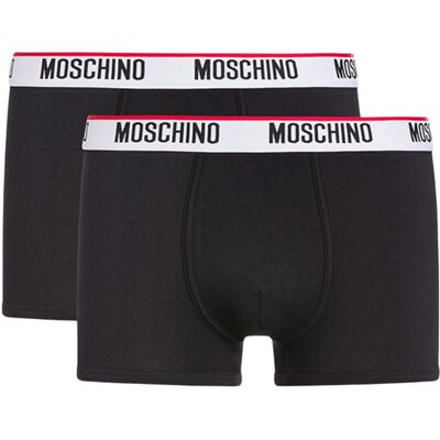 Moschino Męskie Czarne Bokserki Underwear 2pack Xxl Moschino Męskie Czarne Bokserki Underwear 2pack Xxl