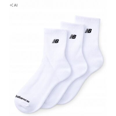 New Balance Logo Seasonal Ankle Skarpety 3 Pack Białe Rozmiar 39-42 New Balance Logo Seasonal Ankle Skarpety 3 Pack Białe Rozmiar 39-42