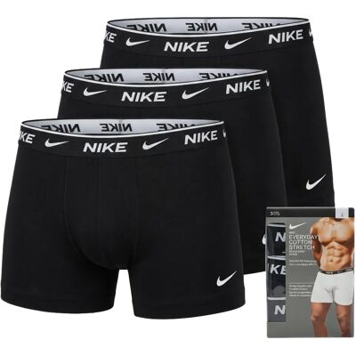 Nike 3-Pack Bokserki Męskie Everyday Cotton Czarne Rozmiar L Nike 3-Pack Bokserki Męskie Everyday Cotton Czarne Rozmiar L