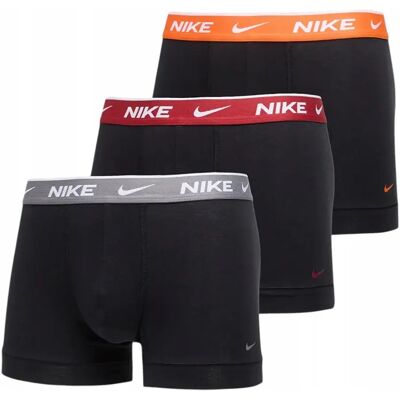 Nike Bokserki Męskie Majtki Trunk 3pk Czarne R.L Nike Bokserki Męskie Majtki Trunk 3pk Czarne R.L