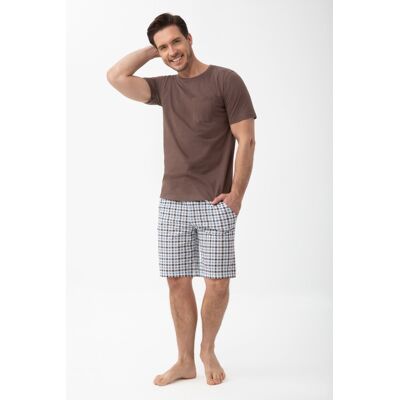 PIŻAMA MĘSKA 1601 L/26 - BRĄZOWY, XL, 2 LUNA PIŻAMA MĘSKA 1601 L/26 - BRĄZOWY, XL, 2 LUNA