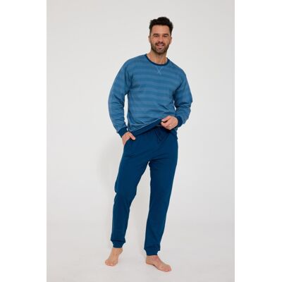 PIŻAMA MĘSKA DR 117/211 LOOSE 17 - JEANS, XXL CORNETTE PIŻAMA MĘSKA DR 117/211 LOOSE 17 - JEANS, XXL CORNETTE