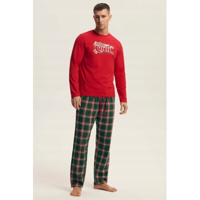 PIŻAMA MĘSKA NOUGAT 43459 AW25 - CZERWONY, XL HENDERSON PIŻAMA MĘSKA NOUGAT 43459 AW25 - CZERWONY, XL HENDERSON