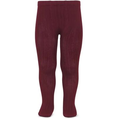 CONDOR Rajstopy Wide Ribbed Burgundy Czerwony 36/39 CONDOR Rajstopy Wide Ribbed Burgundy Czerwony 36/39