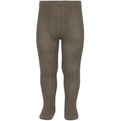 CONDOR Rajstopy Wide Ribbed Mink Brązowy 32/35 CONDOR Rajstopy Wide Ribbed Mink Brązowy 32/35