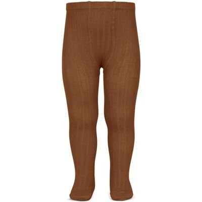 CONDOR Rajstopy Wide Ribbed Oxide Pomarańczowy 27/31 CONDOR Rajstopy Wide Ribbed Oxide Pomarańczowy 27/31