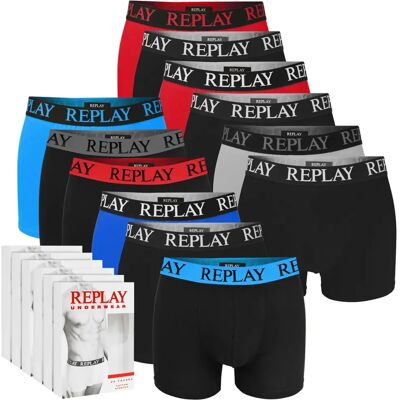 Replay Bokserki Męskie Zestaw 12 Sztuk Bawełna Kolor Bm333 Logo Rozmiar M Replay Bokserki Męskie Zestaw 12 Sztuk Bawełna Kolor Bm333 Logo Rozmiar M