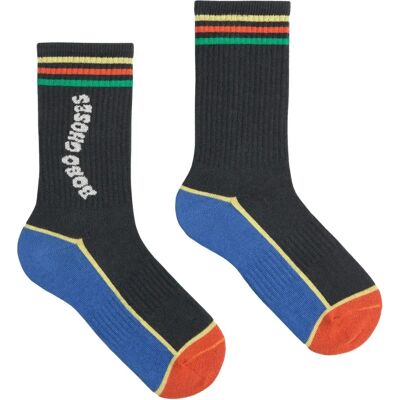 Bobo Choses Skarpetki Color Block Ciemnoszary 38/40 Bobo Choses Skarpetki Color Block Ciemnoszary 38/40
