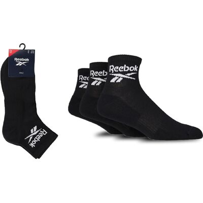 Reebok Skarpetki sportowe do kostki bawełniane 3 pary rozmiar 43-45 Reebok Skarpetki sportowe do kostki bawełniane 3 pary rozmiar 43-45