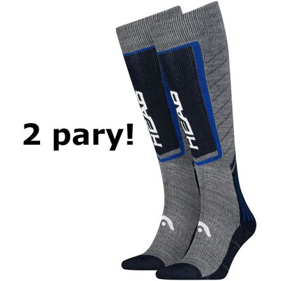 Skarpety Head Ski Comfort Kneehigh 2 Pary Mid Grey / Surf The Web 47-49 Skarpety Head Ski Comfort Kneehigh 2 Pary Mid Grey / Surf The Web 47-49