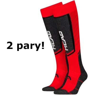 Skarpety Head Ski Comfort Kneehigh 2 Pary Red 31-34 Skarpety Head Ski Comfort Kneehigh 2 Pary Red 31-34