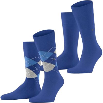 Inny producent Skarpety Męskie 2 Pak 40-46 Bawełna Niebieskie Argyle Getry Inny producent Skarpety Męskie 2 Pak 40-46 Bawełna Niebieskie Argyle Getry