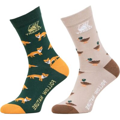 DEXSHELL Skarpety Męskie Tagart Fn Dwupak Summer Duck Fox DEXSHELL Skarpety Męskie Tagart Fn Dwupak Summer Duck Fox