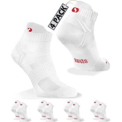 Sesto Senso Skarpety Sportowe Unisex 4x Biały Bawełna Poliamid Rozmiar 38-42 Sesto Senso Skarpety Sportowe Unisex 4x Biały Bawełna Poliamid Rozmiar 38-42