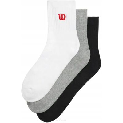 Skarpety Tenisowe Wilson Quarter Top Sock 3p Wielokolorowe 35-37 Skarpety Tenisowe Wilson Quarter Top Sock 3p Wielokolorowe 35-37