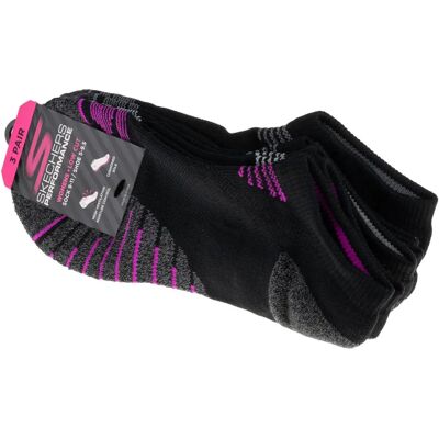 Skechers 3pk Womens Lowcut Socks S113864-Blk, Kobieta, Skarpetki, Czarny Skechers 3pk Womens Lowcut Socks S113864-Blk, Kobieta, Skarpetki, Czarny