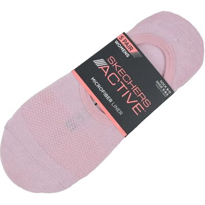 Skechers 5pk Microfiber Liner Socks S113836-Pnk Damskie Skarpetki Różowe Skechers 5pk Microfiber Liner Socks S113836-Pnk Damskie Skarpetki Różowe