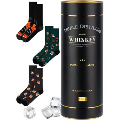 SOXO Śmieszne Skarpetki Męskie Tequila Bawełniane 3 Pary 40-45 SOXO Śmieszne Skarpetki Męskie Tequila Bawełniane 3 Pary 40-45
