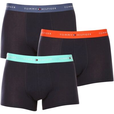 Tommy Hilfiger 3-Pack Bokserki Majtki Męskie Granatowe Bawełna M Tommy Hilfiger 3-Pack Bokserki Majtki Męskie Granatowe Bawełna M