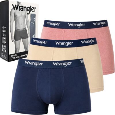 Wrangler Boone elastyczne bokserki męskie bawełniane majtki 3 sztuki S Wrangler Boone elastyczne bokserki męskie bawełniane majtki 3 sztuki S