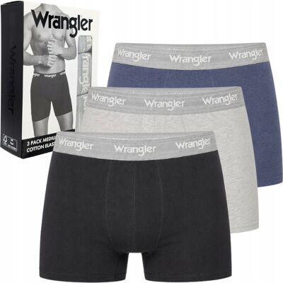 Wrangler Wren elastyczne bokserki męskie bawełniane majtki 3 sztuki XL Wrangler Wren elastyczne bokserki męskie bawełniane majtki 3 sztuki XL