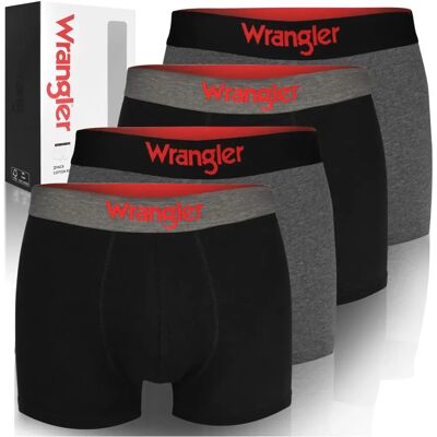Wrangler Zestaw Bokserki Męskie 22055 Szary Bawełna 4 Pak Rozmiar Xl Wrangler Zestaw Bokserki Męskie 22055 Szary Bawełna 4 Pak Rozmiar Xl