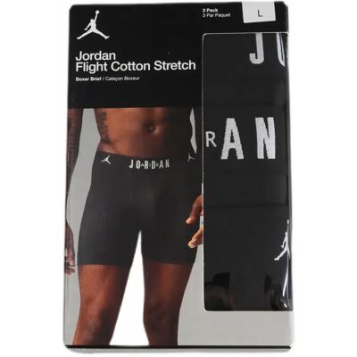 AIR Jordan Wygodne Majtki Bokserki Męskie Jordan Boxers 3-Pack Czarne - Jm0622-023-L AIR Jordan Wygodne Majtki Bokserki Męskie Jordan Boxers 3-Pack Czarne - Jm0622-023-L