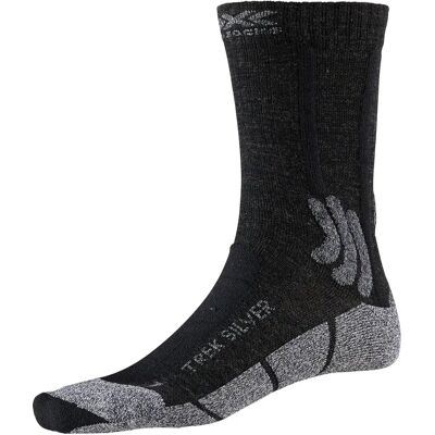 X-SOCKS TREK SILVER Skarpety - Wełna merino, Wentylacja, Ochrona Achillesa X-SOCKS TREK SILVER Skarpety - Wełna merino, Wentylacja, Ochrona Achillesa