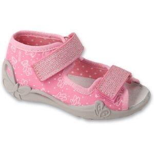 Kapcie dziecięce Befado 342P066 sandałki dziewczęce skórzana wkładka-21 Kapcie dziecięce Befado 342P066 sandałki dziewczęce skórzana wkładka-21