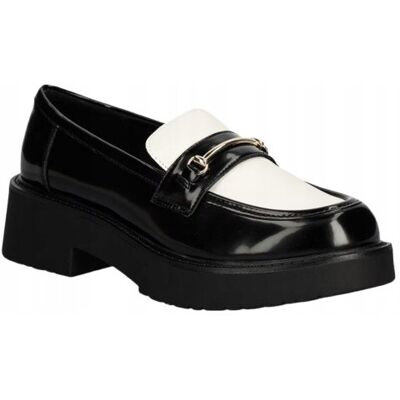 Inny producent ALDO DAMSKIE MOKASYNY LOAFERSY CZARNO BIAŁE 38 14AC Inny producent ALDO DAMSKIE MOKASYNY LOAFERSY CZARNO BIAŁE 38 14AC