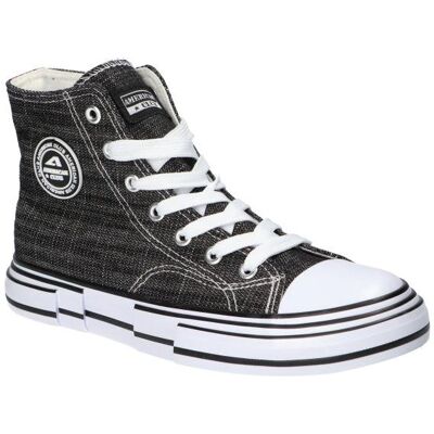 AMERICAN CLUB LH92 WYSOKIE TRAMPKI STYLOWE TENISÓWKI DAMSKIE CZARNE 39 AMERICAN CLUB LH92 WYSOKIE TRAMPKI STYLOWE TENISÓWKI DAMSKIE CZARNE 39