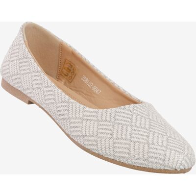 Baleriny Damskie Eleganckie Buty Na Wiosnę Lato Jezzi Białe 25BLL02-9047 Biały 39 Baleriny Damskie Eleganckie Buty Na Wiosnę Lato Jezzi Białe 25BLL02-9047 Biały 39