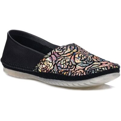 Baleriny damskie skórzane wsuwane wygodne czarne slip-on Maciejka 1930-39 Baleriny damskie skórzane wsuwane wygodne czarne slip-on Maciejka 1930-39