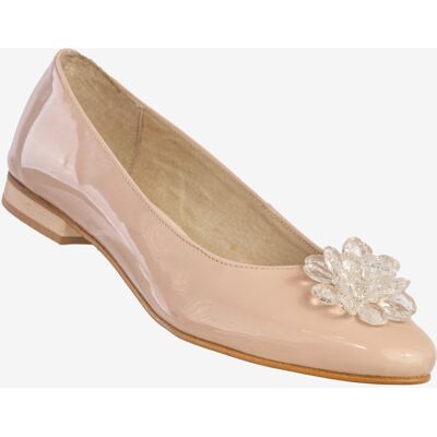 Inny producent Baleriny Damskie Skórzane Z Kwiatem Eleganckie Buty Pudrowy Róż Burzyński 138LAN Różowy 37 Inny producent Baleriny Damskie Skórzane Z Kwiatem Eleganckie Buty Pudrowy Róż Burzyński 138LAN Różowy 37