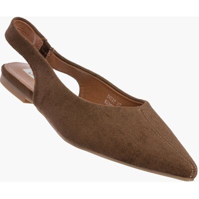 Seastar Baleriny Damskie Slingback Buty z odkrytą piętą Eleganckie Brązowe Brązowy 39 Seastar Baleriny Damskie Slingback Buty z odkrytą piętą Eleganckie Brązowe Brązowy 39