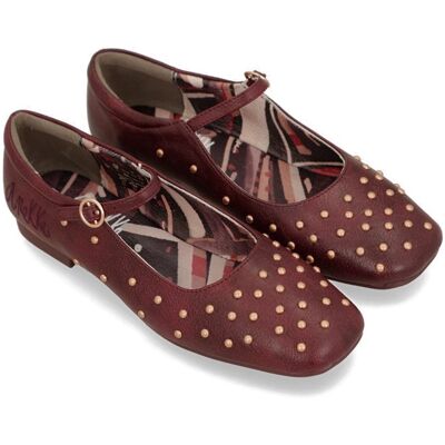 Baleriny damskie z paskiem Anekke 41283-813 SEVILLA 413 BURGUNDY R.40 Baleriny damskie z paskiem Anekke 41283-813 SEVILLA 413 BURGUNDY R.40