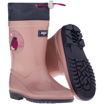 Bejo, Kalosze Kai Wellies Jr Silver Pink/Folkstone Gray, rozmiar 34 Bejo, Kalosze Kai Wellies Jr Silver Pink/Folkstone Gray, rozmiar 34