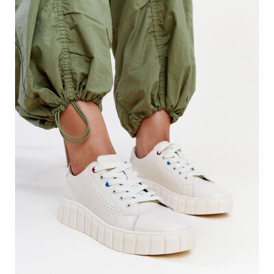 GEMRE Beżowe skórzane sneakersy Zvonka-36 GEMRE Beżowe skórzane sneakersy Zvonka-36